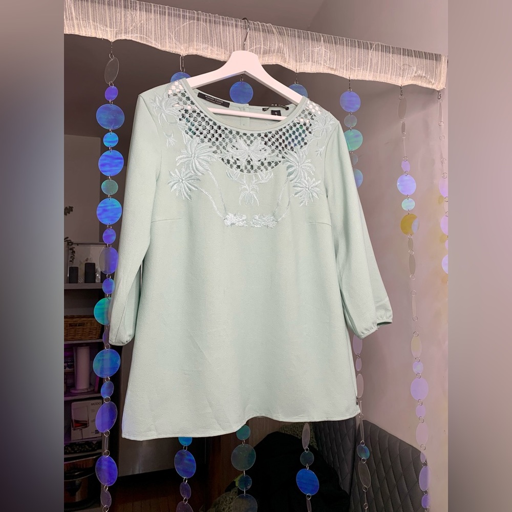 Maison Scotch size S light turquoise top